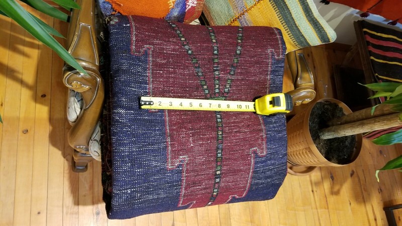 Stunning Vintage 1950-1960s Wool Pile Vegy Dye Prayer Rug 4’5”x9’ gallery