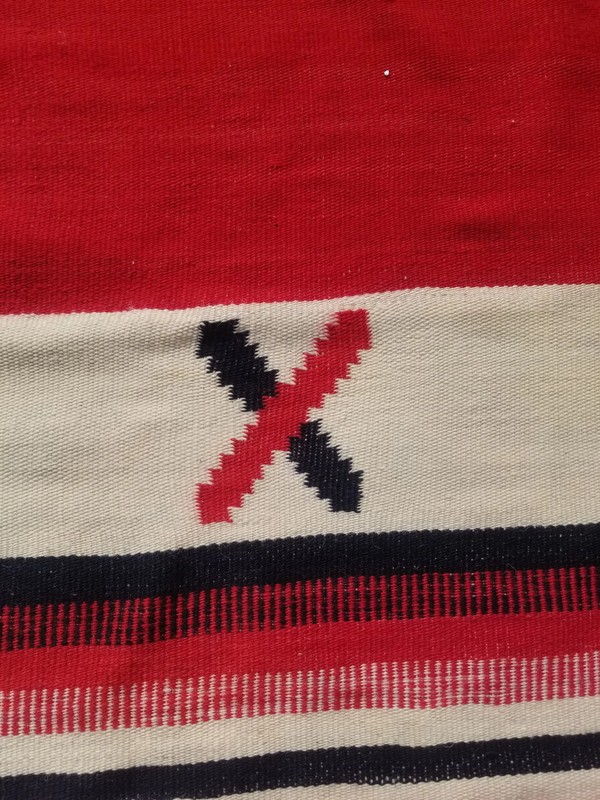 Vintage Traditional Handmade Turkish Wool Multi Kilim 6.7x5.5ft gallery