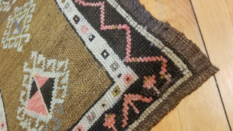 Antique 1900-1930s Turkish Tribal Rug 1'9" × 3' gallery