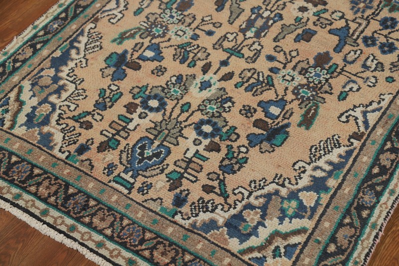 Vintage Wool Handmade Runner Rug 3x10 Floral Traditional Hallway Carpet gallery