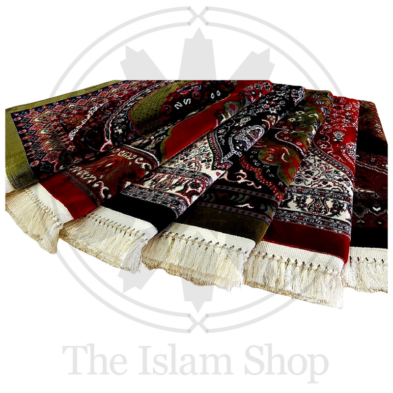 Al-Qadīm Vintage Persian Hand-Knotted Prayer Mat – Ruby Heritage Edition gallery