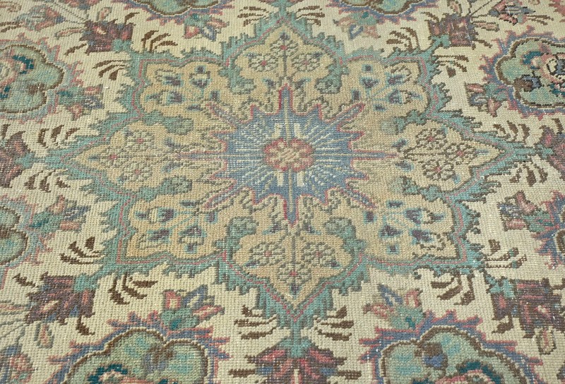 10X13 ft Semi-Antique Distressed Vintage Oriental Rug Floral Design Decor Carpet gallery