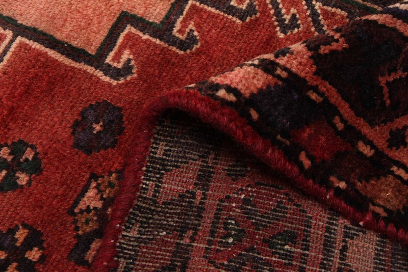 3'5" x 10'7" Vintage Hand-knotted Runner Rug Traditional Oriental Wool Carpet gallery