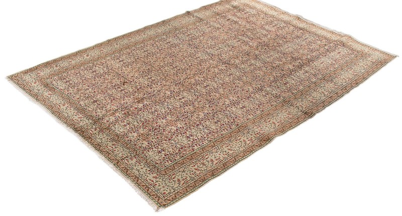 Vintage Hand-Knotted Area Rug 6'7" x 9'2" Traditional Wool Carpet gallery