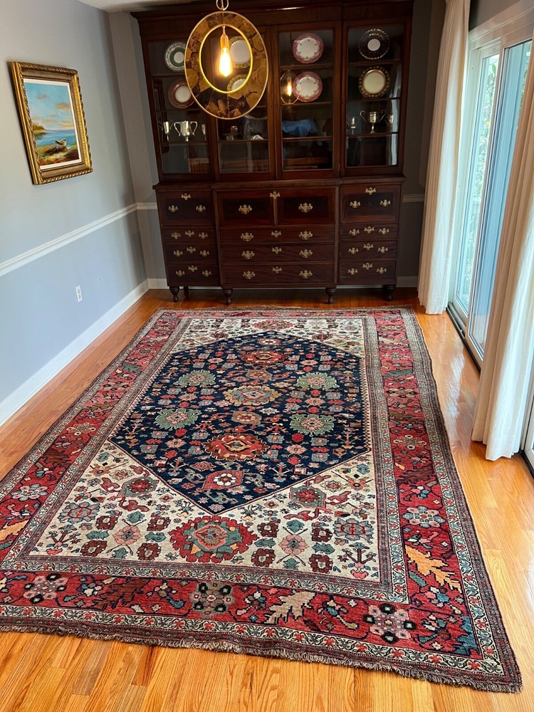 Genuine Antique Oriental Rug. Bidjar c.1900
