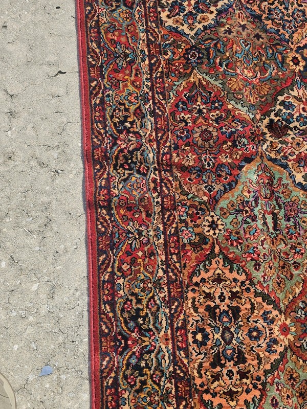 Karastan Multicolor Panel Kirman Rug #717 Size 5.9 x 9 Wool New With Tags RARE gallery