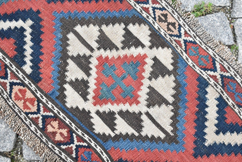 Fabulous Antique Shahsevan Mafrash Penel Rug 44'' x 14'' Colletors Item Wall Rug gallery