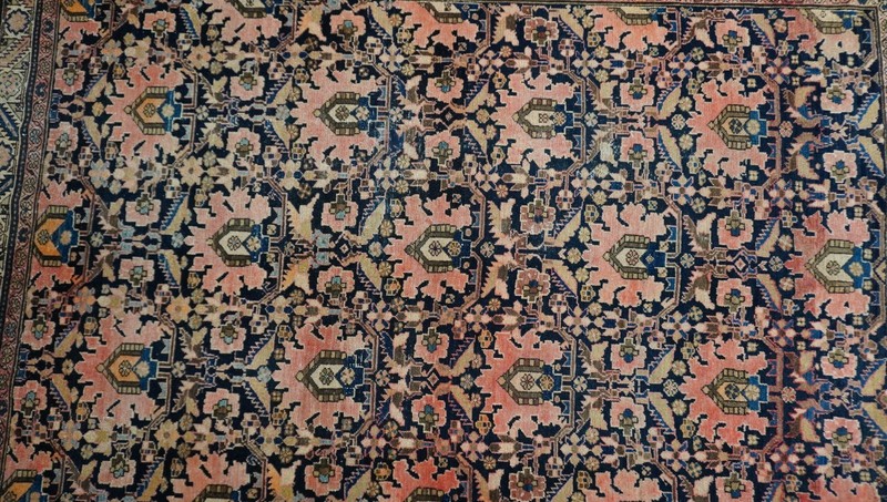 4'7" x 6'4" Antique Hand Knotted Wool Tribal Malayerr Hamadonn Oriental Rug Rare gallery
