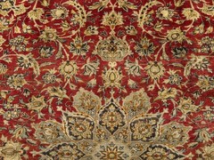 9×12 ANTIQUE ORIENTAL RUG HANDMADE red rust blue navy vintage big fine old real