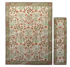 Woman Weaver New Adeline multi HandMade Traditional Parsian Style Wool Area Rug