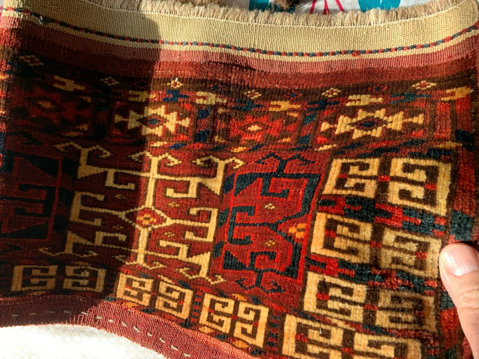 Very Rare Antique Tekke Turkoman Chuval Torba Ensi Ca 1875 Museum Worthy gallery