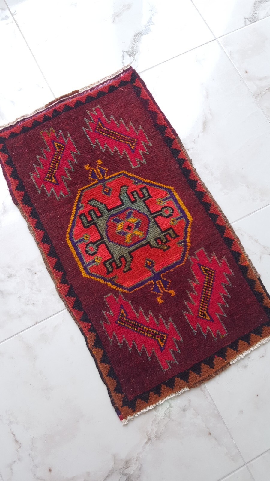 Antiq Anatolian Design Carpet Rug Handmade Wool Rug Oushak Modern Vintage Rug gallery