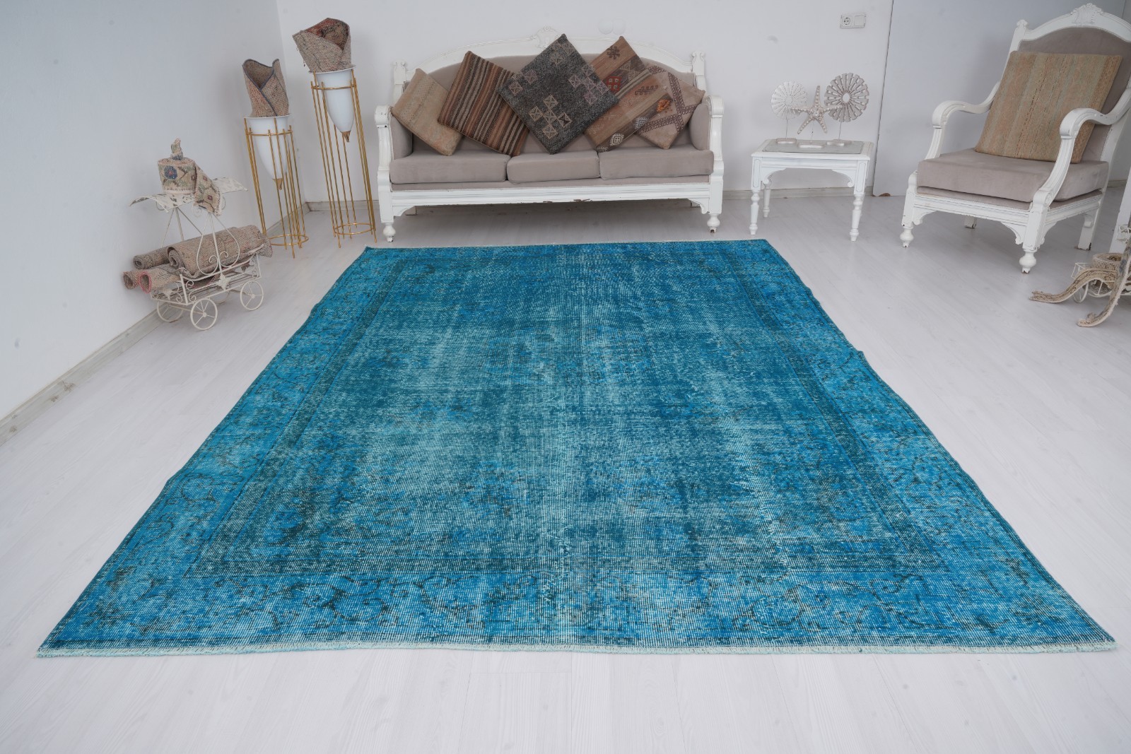 7x10 Area Rug Large Turkish Carpet Oushak Oversize Vintage Rug Antique Rug 74 gallery