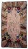 Handmade Antique American Hooked rug 3.2' x 5.7' (100cm x 174cm) 1880s - 1C987 gallery