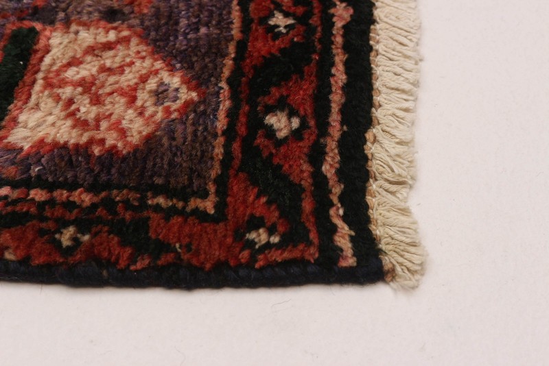 3'8" x 9'10" Vintage Hand-knotted Runner Rug Traditional Oriental Wool Carpet gallery