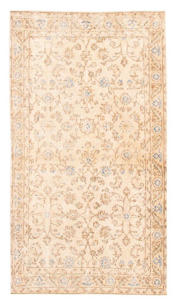 Vintage Hand-Knotted Area Rug 3'9" x 6'10" Traditional Oriental Wool Carpet