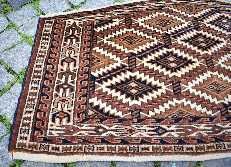 Fabulous Antique Rare Tribal Asmalyk Rug 44'' x 25'' Collector's Yomud Asmalyk gallery