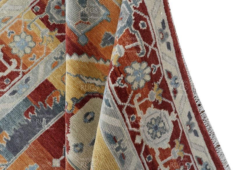 8x10 Orange Hand made Serapi Traditional Area Rugs, Oriental Floor Carpet gallery