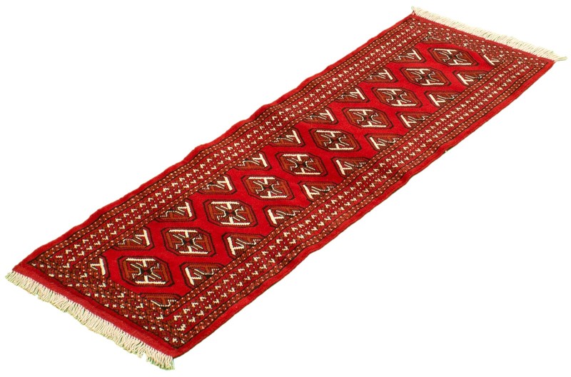 Vintage Hand-Knotted Area Rug 2'0" x 6'3" Traditional Wool Carpet gallery