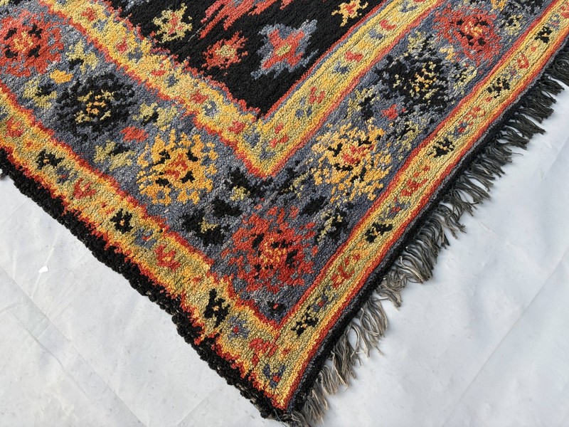 Antique Kazak Style Rug 4x6 Handmade Wool Caucasian Tribal Geometric Rug Carpet gallery