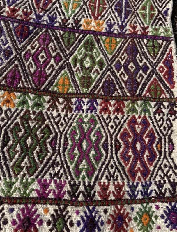 Yörük Tribal Women’s Embroidered Kilim Dowry Bag Afyon Turkey (138 cm x 100 cm) gallery