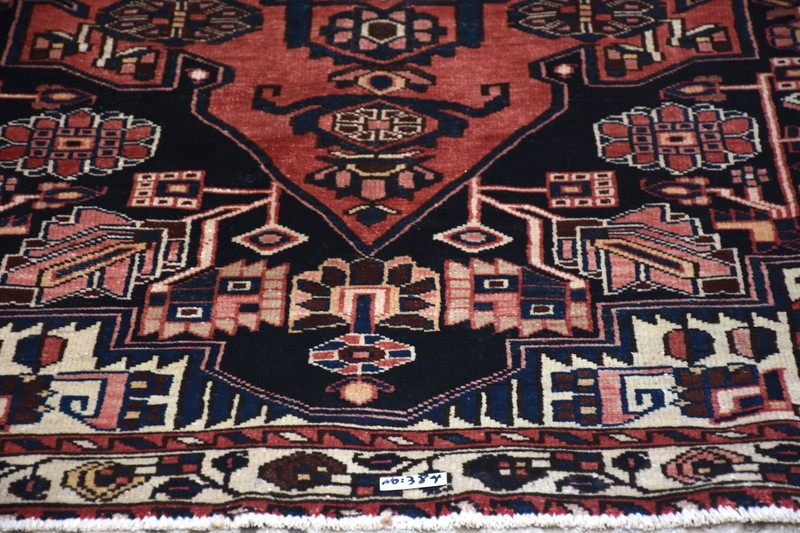 Vintage Tribal Medallion Turkish 4' 4" x 6' 4" Red Hand Knotted Area Rug gallery