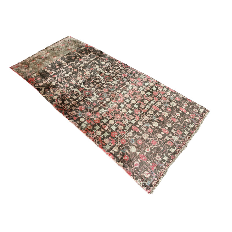 VINTAGE & CLEANED MAHAL RUG HAND MADE PERSIAN WOOL TRIBAL CARPET 8'6" X 4' gallery