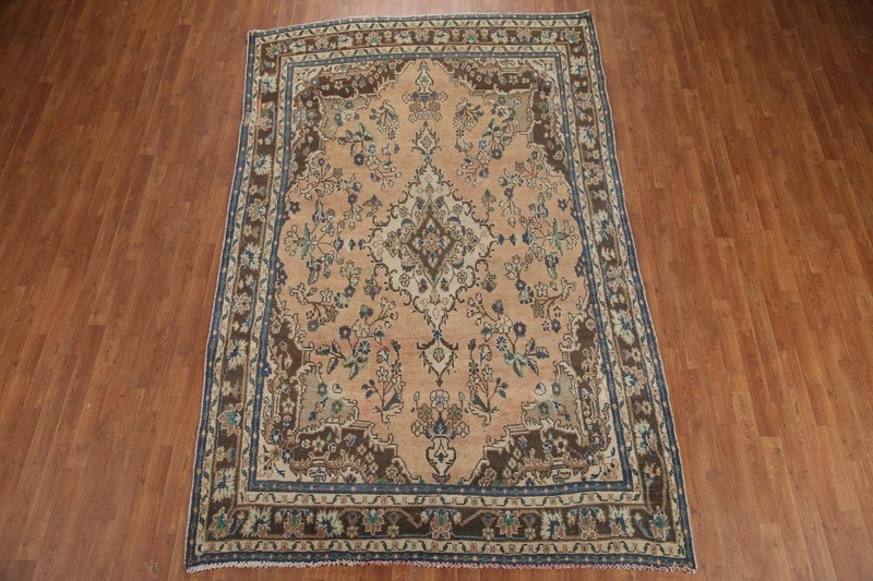 Floral Wool Handmade Area Rug 7x10 Traditional Medallion Room Size Carpet gallery