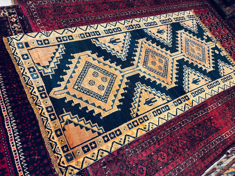 4 X 7 FT COLLECTORS’ ITEM Antique Shirvan Natural Vegetable Dye Caucasian Rug gallery