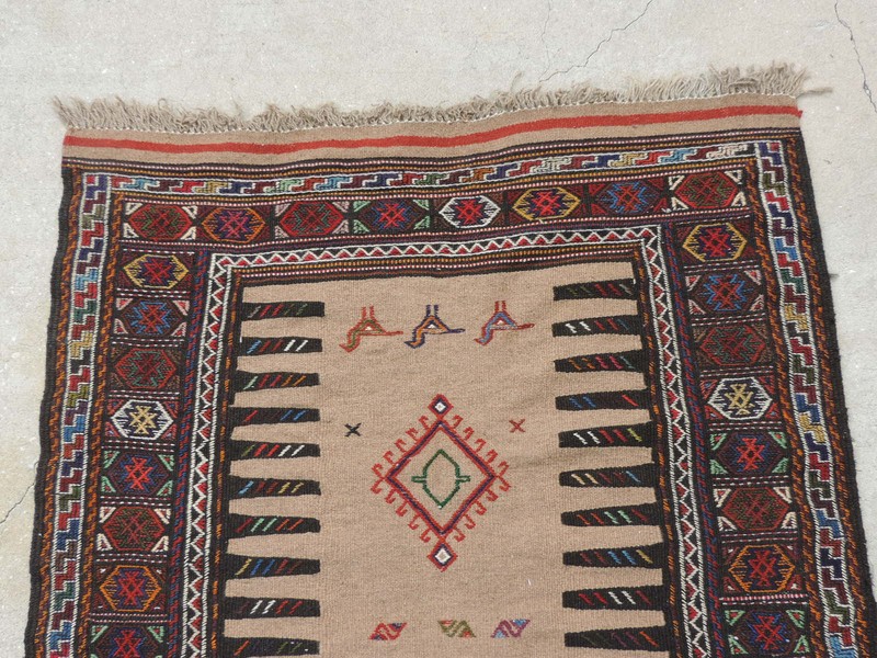 3x6ft. Tribal Sumak Kilim Wool Rug gallery