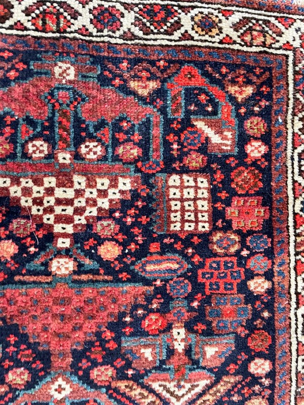 Antique Handmade Azerbaijan Rug/ Bag, 22" x 24" #17545 gallery