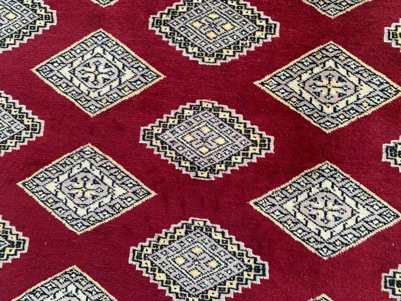 Vintage Afghan Rug, Jaldar Bokhara Rug, Traditional Area Carpet (6x9 ft.) gallery