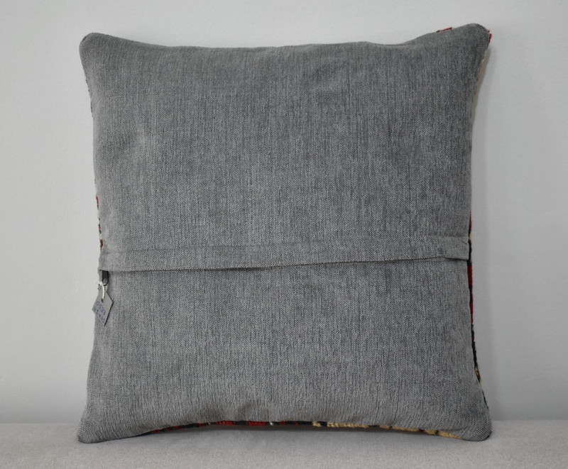 Antique Tribal Pillow Cover Sofa Rug 16'' x 16'' Made Of Antique Cushion Carpet gallery