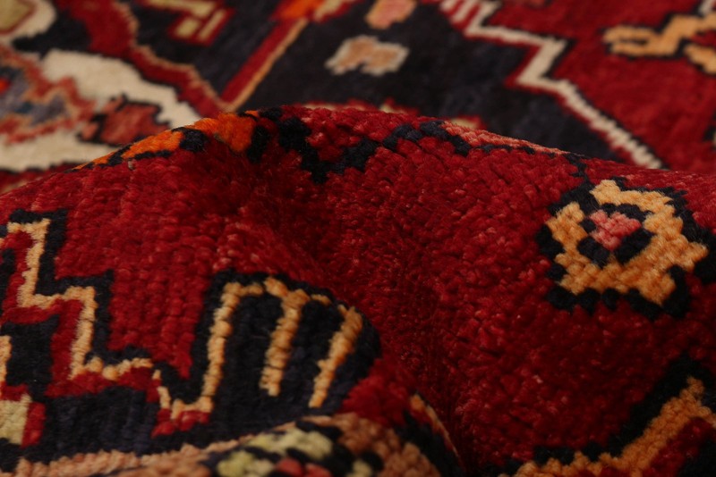 Vintage 4'9" x 7'4" Traditional Hand Knotted Vegetable Dye Wool Area Rug gallery