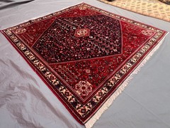6’7 x 6’8 ft Vintage Turkish-Inspired Caucasian Rug, Handwoven Faded Bedroom Rug