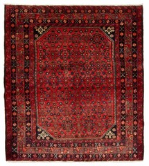 Vintage Traditional Hand-Knotted Area Rug 4’11” x 5’7″ Oriental Wool Carpet