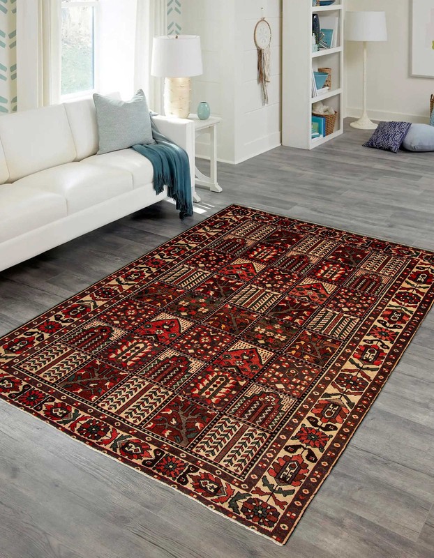 Vintage 6'9" x 10'0" Traditional Hand Knotted Vegetable Dye Wool Area Rug gallery
