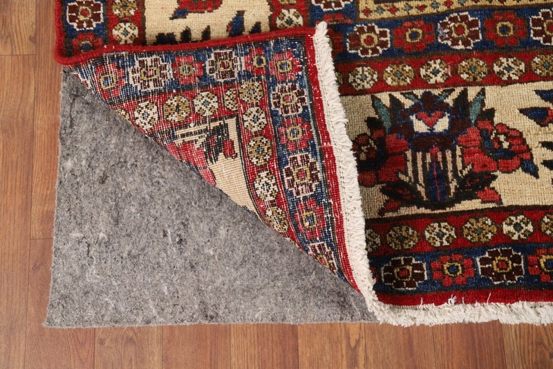 All-Over Vintage Bakhtiari Red Traditional Handmade Room Size Area Rug 9x13 gallery