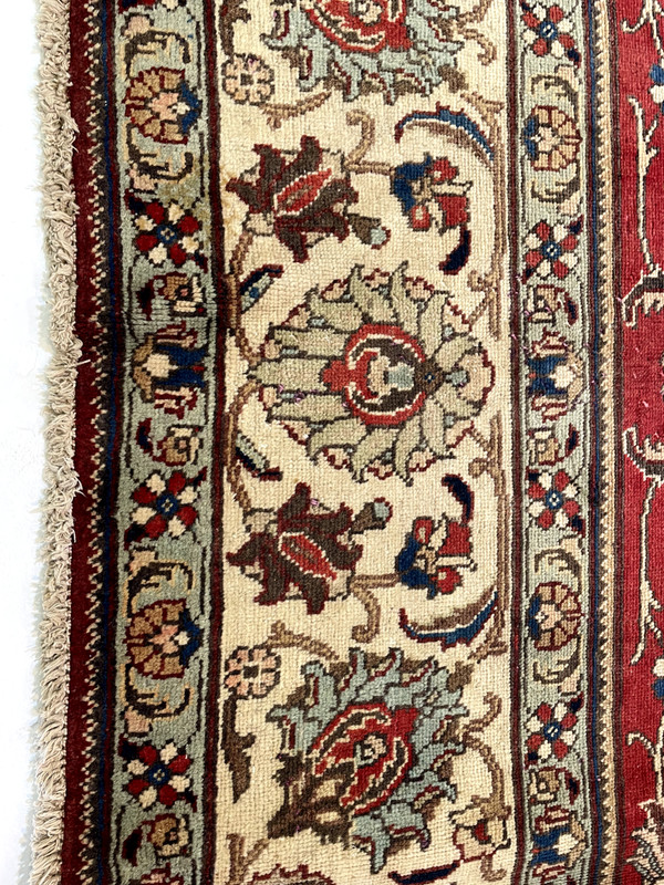 Antique Oriental Hand-Knotted Wool Area Rug Red/Beige/Green 9'8" x 16'3" gallery