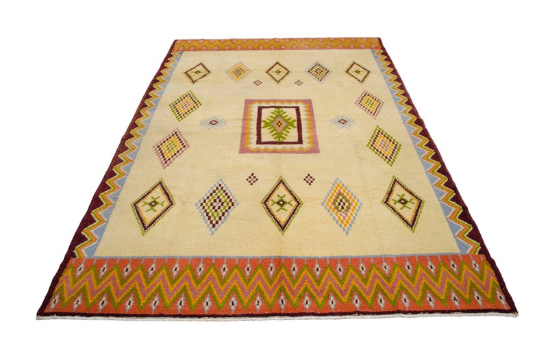 Native American Style HandMade Turkish Rug Boho Decor Area Rug 7x10 ft Approx gallery