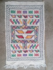 53cm x 88cm Small Rug Handmade Moroccan Thread & Wool Azilal Decorative Carpets