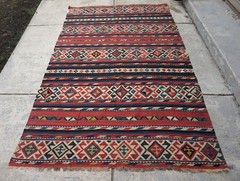 Antique Caucasian Shirvan Kilim Rug 5’6″x9’8″