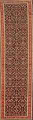 Antique Karabagh Vegetable Dye 16 ft Long Runner Rug Wool Hand-made Carpet 4×16