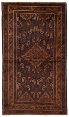 Traditional Vintage Hand-Knotted Area Rug 4’3″ x 7’3″ Oriental Wool Carpet