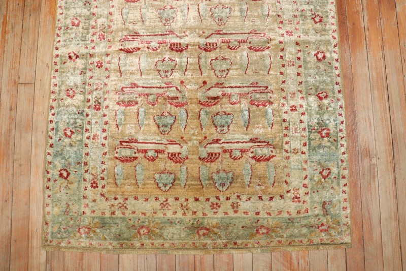 Antique Authentic Angora Turkish Oushak Ushak Rug Size 3'2''x4'2'' gallery