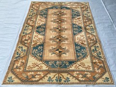 7×9 ft Oriental Large Afghan Traditional Turkish Antique Oriental Turkmen Carpet