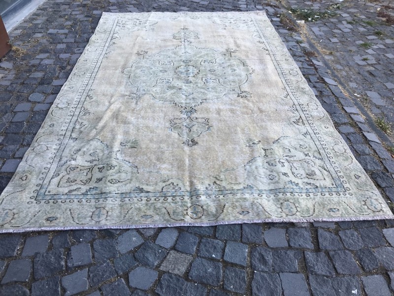 Turkish Vintage Rug, Handmade Wool Rug, Bohemian Large Rug, 6,2 x 10, ft gallery