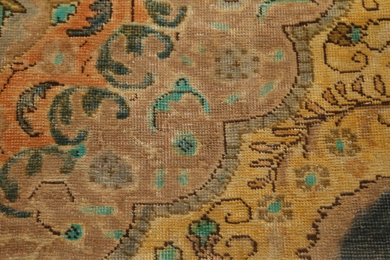 Antique Floral Traditional Hand-knotted Area Rug Evenly Low Pile Wool 9x12 ft gallery