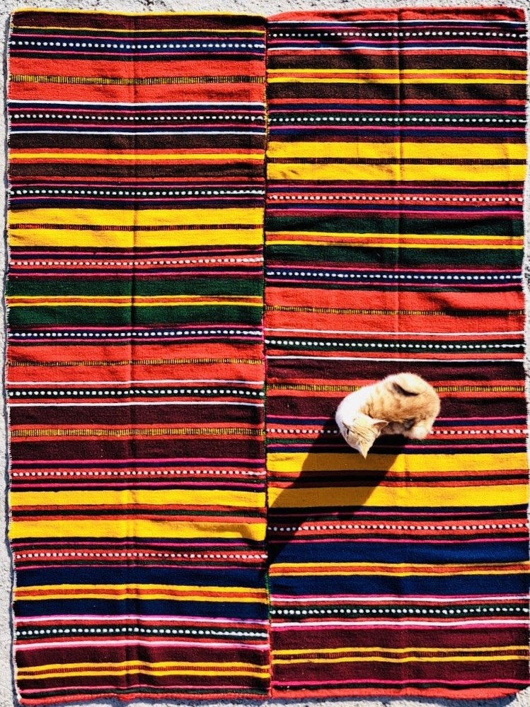 Handmade Western Anatolian Kilim Rug from Turkey - 189 cm x 141 cm
