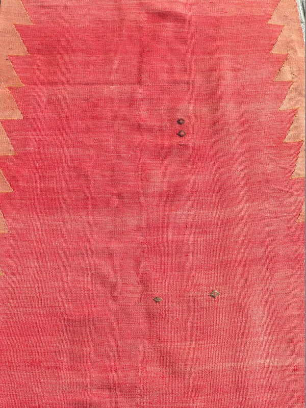Red Turkish Kilim Rug Runner, Hallway Rug, Corridor Rugs 39"X124" Carpet Runner gallery